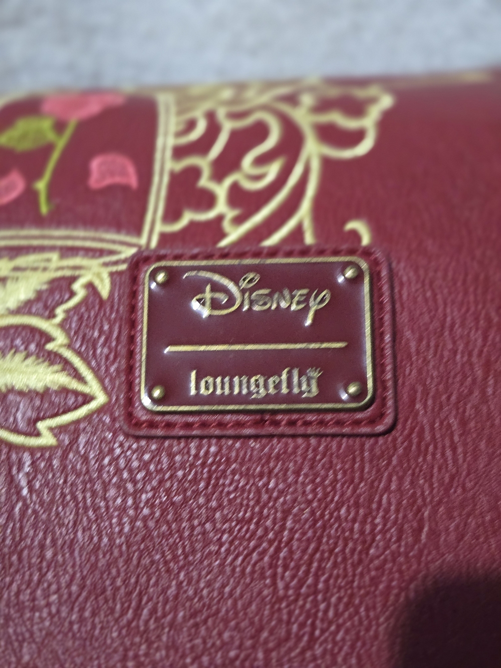 Loungefly Red Floral Embroidered Mini Backpack - Picture 2 of 4